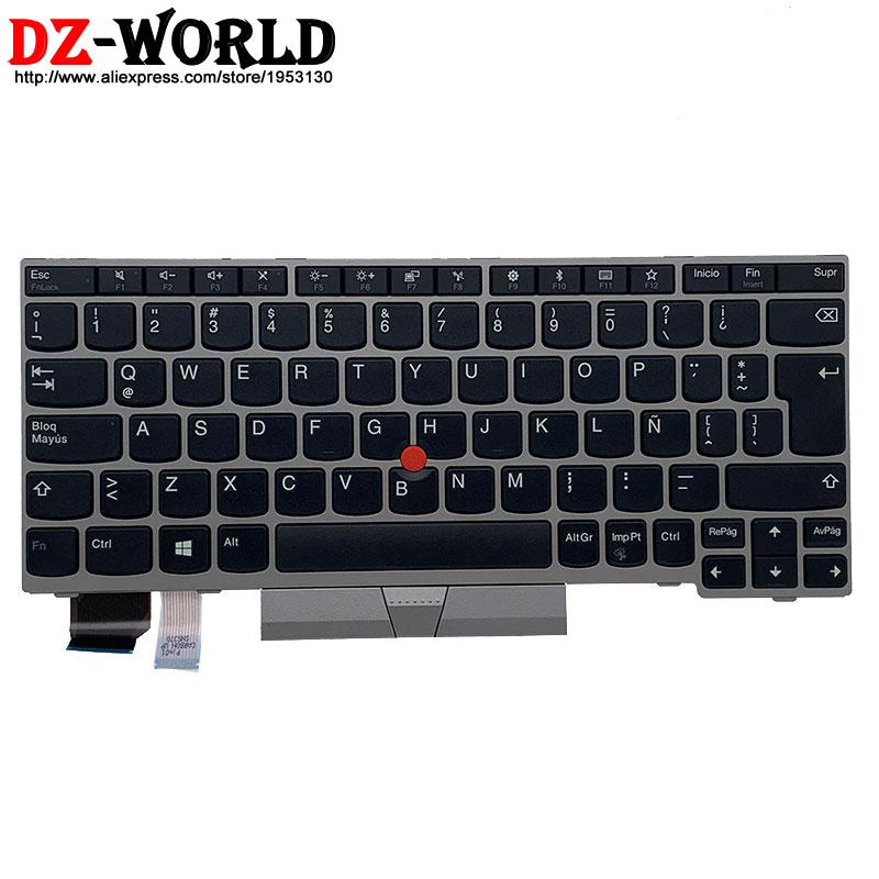 แป้นพิมพ์คอมพิวเตอร์ New Al Las Latin Spanish Keyboard For Lenovo Thinkpad X280 A285 X390 X395 1044