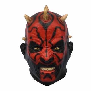 Halloween mask Latex Darth Maul Mask Full Head Scary Mask For Costume Cosplay Party Ball Fancy Dress