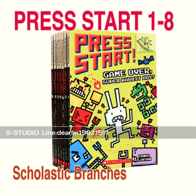 Press Start 8books full color Scholastic books