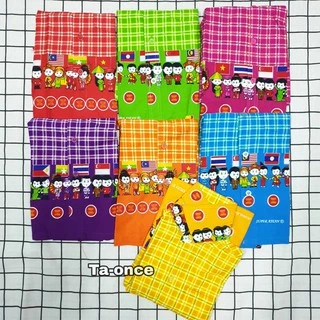 เสื้ออาเซียน เสื้ออาเซียนเด็กคอปก เด็กและผู้ใหญ่ คอตตอนอย่างดี 7 สี พร้อมส่ง