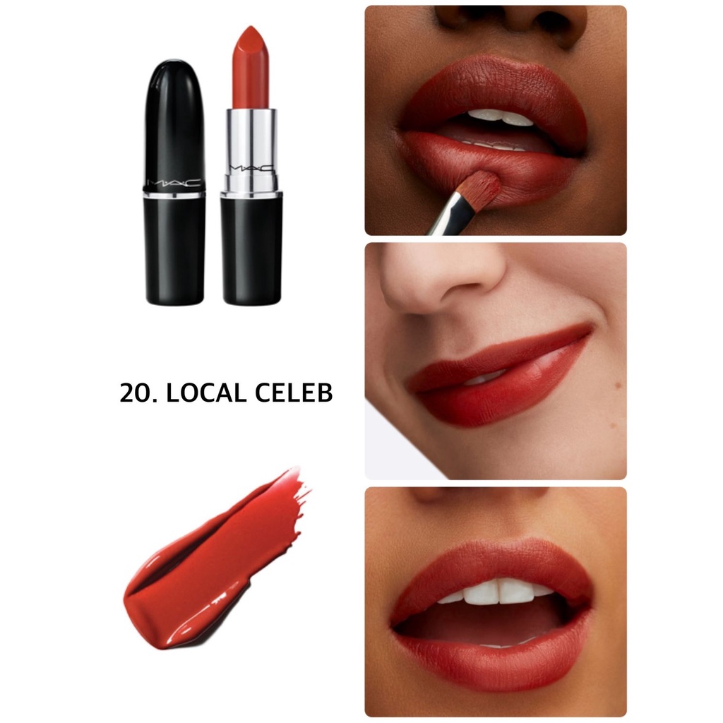 MAC Lustreglass Sheer-Shine Lipstick 3g #551 Local Celeb ลิปสติกแมค สี ...