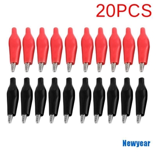 (ใหม่) ปากจระเข้พลาสติก สีดํา สีแดง 20 ชิ้น