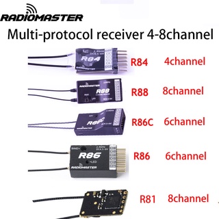 Radiomaster ตัวรับสัญญาณ R81 R84 R86 R86C R88 4CH 6CH 8CH SBUS RSSI สําหรับโดรน FRSKY D8 D16 TX16S SE RC FPV