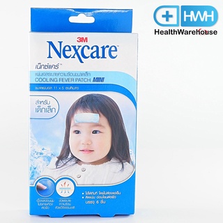 3M Nexcare Cooling Fever Patch เด็กเล็ก 6 ชิ้น/ 1 กล่อง แผ่นเจลลดไข้ สำหรับเด็กเล็ก