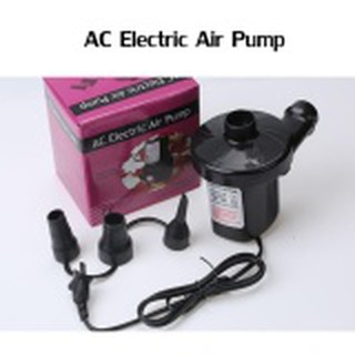 Electric Pump Dual purpose Car Electric Pump เครื่องสูบลมไฟฟ้าขนาดเล็ก พกพาง่าย พร้อมหัว 3 ขนาด (สูบลมเข้า-ออกได้)