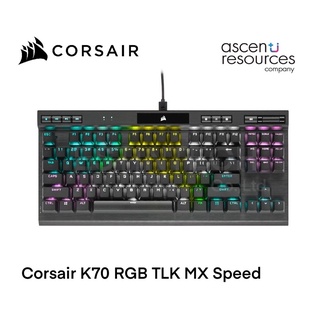 Keyboard (คีย์บอร์ด) Corsair K70 RGB TKL MX SPEED SW Mechanical Gaming Keyboard (EN) ของใหม่ประกัน 2ปี