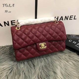 กระเป๋าChanel classic 10" คาเวียร์อะไหล่ทอง