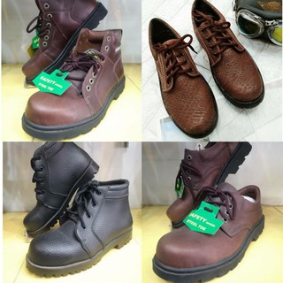 เก็บเงินปลายทาง  รองเท้าเซฟตี้ หนังแท้ รองเท้าใส่ทำงาน ไซส์ 40-44