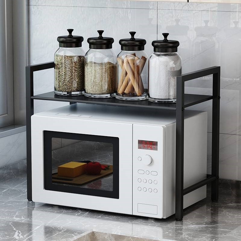 ชั้นวางของ ชั้นวางคร่อมไมโครเวฟตัวสั้น Kitchen Shelf สินค้าพร้อมส่ง.