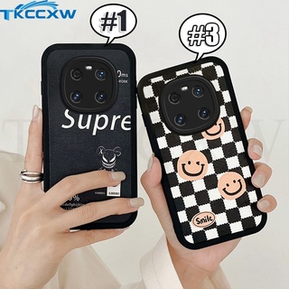 เคสโทรศัพท์มือถือแบบนิ่ม ลายหน้ายิ้ม หมี Suprem สําหรับ Huawei Mate 40 Mate 20 P30 P40 Pro Lite Nova 7 8 9 SE 7 8 9 Pro 9Z 7i 5T Y7 Pro Y9 Prime 2019