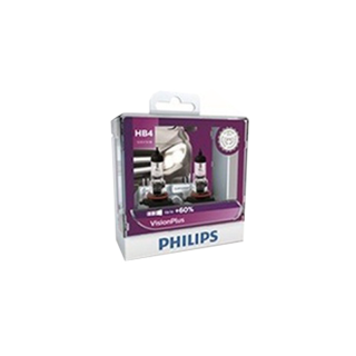 PHILIPS หลอดไฟหน้ารถยนต์ Vision plus +60% ของแท้ราคาถูกที่สุด