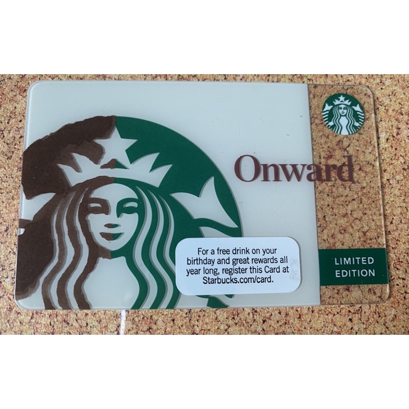 หายาก Starbucks  Onward card ใหม่ไม่ขูดพิน