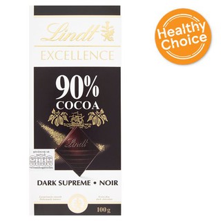 🔥ยอดนิยม!! ลินด์ เอ็กเซอร์แลนซ์ 90% โกโก้ ดาร์กช็อกโกแลต 100กรัม Lind Exchance 90% Dark Chocolate Cocoa 100 grams