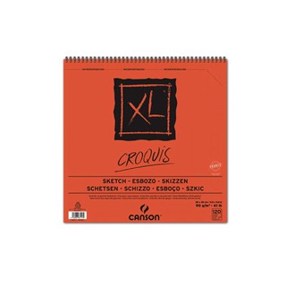 Canson(แคนสัน) สมุดสันห่วงบน XL หนา90g. ขนาด 30×30 ซม. (120แผ่น) C200787117