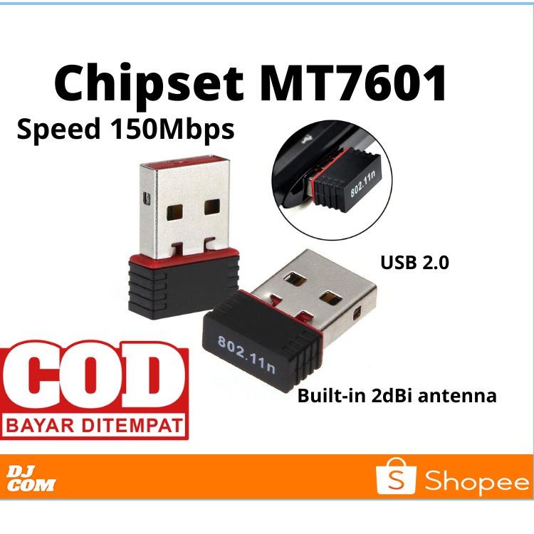 [TESIB ผลิตภัณฑ ์ ] USB Wifi Dongle Wireless Mini Network Adapter PC แล ็ ปท ็ อปคอมพิวเตอร ์ ตัวรับสัญญาณอะแดปเตอร ์ MT 7601 150Mbps ZKA