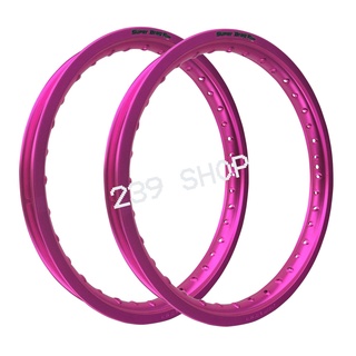 วงล้อ ล้อ17 ล้อโลขอบ17 SUPER DRAG RIM 1.40-17 สีชมพู รุ่น STREET ทรง DID ขอบเรียบ 1 คู่ 2 วง วงล้อ โล aumshop239