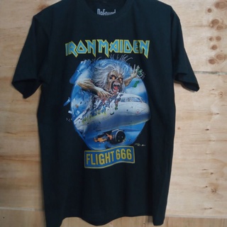 เสื้อยืด พิมพ์ลาย Iron Maiden Band Flight 666 Iron Maiden Band 666 โอเวอร์ไซซ์ สําหรับผู้ชาย และผู้หญิง