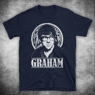 เสื้อยืดผ้าฝ้ายพิมพ์ลายแฟชั่น เสื้อยืด พิมพ์ลายวง Blur Graham Coxon Tribute British Britpop Band สําหรับผู้ชาย