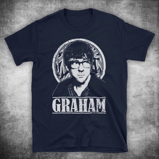 เสื้อยืดผ้าฝ้ายพิมพ์ลายแฟชั่น เสื้อยืด พิมพ์ลายวง Blur Graham Coxon Tribute British Britpop Band สําหรับผู้ชาย