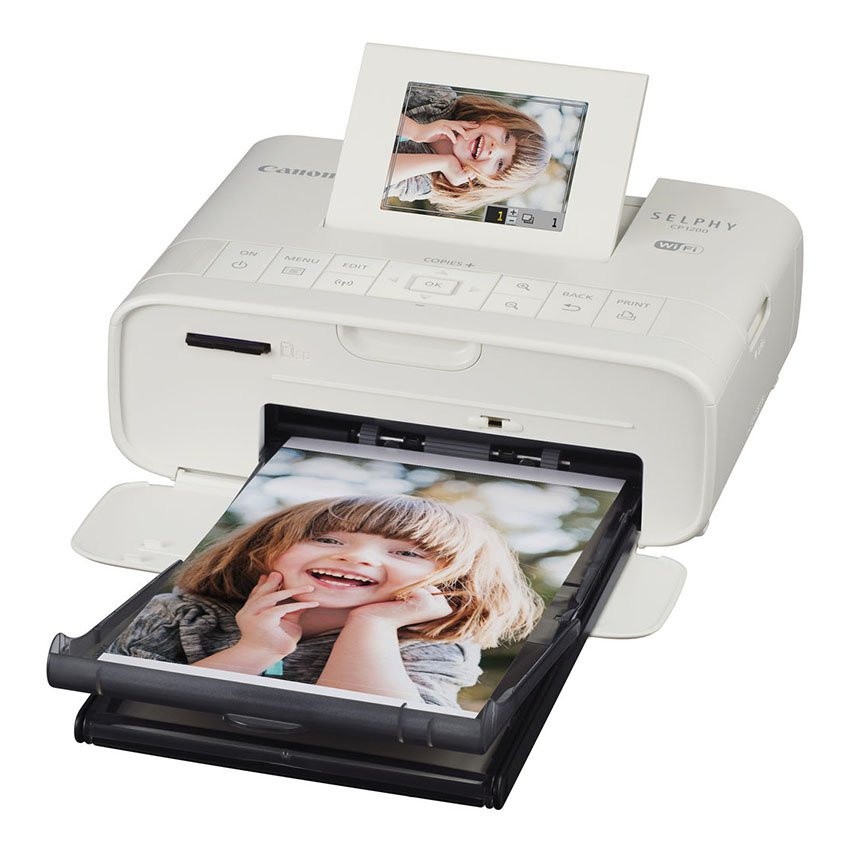 Canon Selphy CP-1200 Wireless Compact Photo Printer (White)