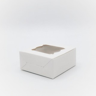กล่องเอนกประสงค์ กระดาษขาว ขนาด7.5x7.5x3.5ซม. (แพค50ใบ) 1610