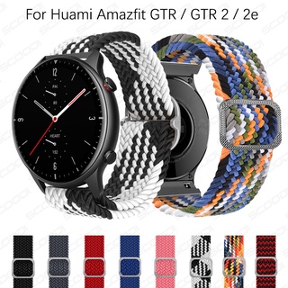 สายนาฬิกาข้อมือ แบบยืดหยุ่น สามารถปรับได้ สําหรับ Huami Amazfit GTR 4 3 3Pro 2 2e 2eSIM GTR 42 มม. 47 มม.