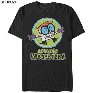 เสื้อยืดผ้าฝ้ายพิมพ์ลายขายดี Cartoon Network DexterS Laboratory T-Shirt To Shubuzhi Short Sleeve Cotton T Shirts Man Cl