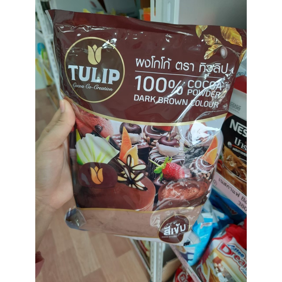 ผงโกโก้ทิวลิป ผงโกโก้ ตราทิวลิป ปริมาณ 440 กรัม โกโก้ TULIP COCOA POWDER
