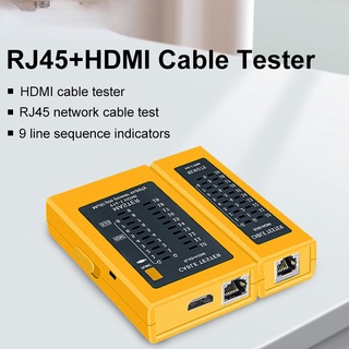 เครื่องทดสอบสายเคเบิลเครือข่าย RJ45 RJ11 HDMI อเนกประสงค์ สําหรับ RJ45 RJ11 HDMI