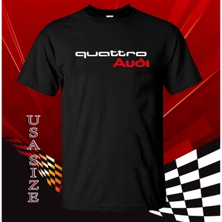 เสื้อยืดวินเทจเสื้อยืด ลาย Audi Quattro แฟชั่นฤดูร้อนS-5XL