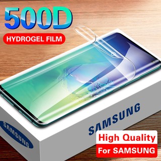 ฟิล์ม Hydrogel Film For Samsung Galaxy S6 S7 Edge S8 S9 S10 S20 Plus FE S10 lite S20 ULtra S10E A91 S10+ S20+ S20ULtra S20FE 5G ป้องกันหน้าจอ Full Curved frame เต็มจอ soft นิ่ม Film Screen Protectors Protective Scratch resistant