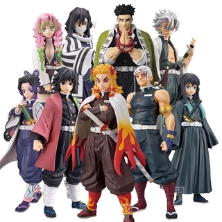 โมเดล ดาบพิฆาตอสูร kimetsu no Yaiba ความสูง 18 Cm. กลุ่มเสาหลัก สินค้าพร้อมส่ง