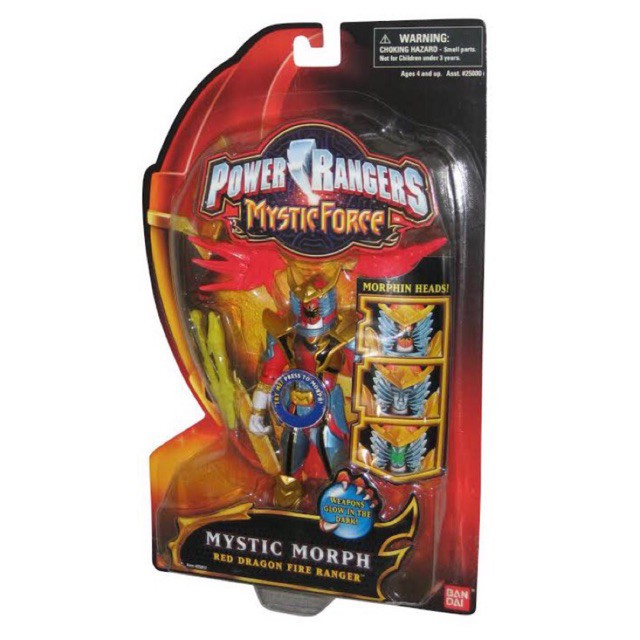 BANDAI POWER RANGERS MYSTIC FORCE MYSTIC Morph Red Dragon Fire ACTION FIGURE