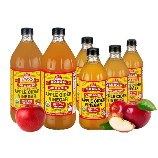 946 มล. BRAGG Apple Cider ACV น้ำส้มสายชูหมักจากแอปเปิ้ล Bragg Organic Raw Apple Cider Vinegar