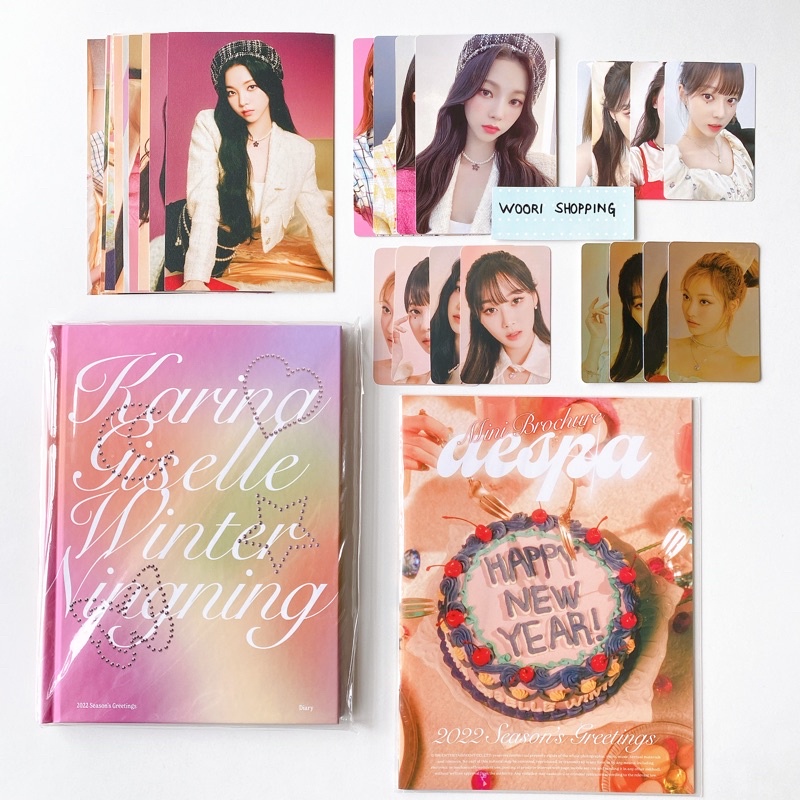 AESPA 2022 SEASONs GREETINGS อย่างเป็นทางการ PHOTOCARD โปสการ์ด ALADDIN KTOWN4U POB PC