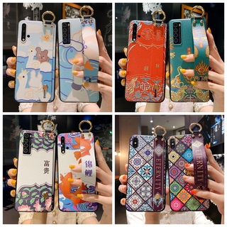 เคสโทรศัพท์มือถือ ลายการ์ตูน พร้อมสายคล้องมือ สําหรับ Samsung Galaxy S20 FE A21S M51 Note 20 Ultra S20 Ultra S20 Plus