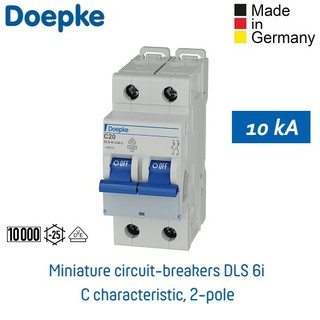 เซอร์กิต เบรกเกอร์ / Circuit Breaker / MCB 2pole 10kA - Doepke (Made in Germany)