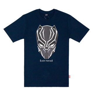 เสื้อยืดผ้าฝ้ายMarvel Mens Black Panther Glow In The Dark T-shirt - เสื้อแบล็คแพนเธอร์เรืองแสง  สินค้าลิขสิทธ์แท้100% c