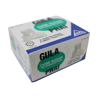 น้ำตาลก้อน น้ำตาลทรายละเอียด 500 g Gula Prai Sugar Cube (Kiub Gula) 5g x 100 cube ( ready to ship พร้อมส่ง )
