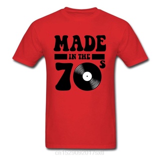 เสื้อยืดวินเทจเสื้อยืดแขนสั้น ผ้าฝ้าย 100% พิมพ์ลาย Made in the 70s สไตล์ฮิปฮอป แฟชั่นฤดูร้อน สําหรับผู้ชายS-5XL