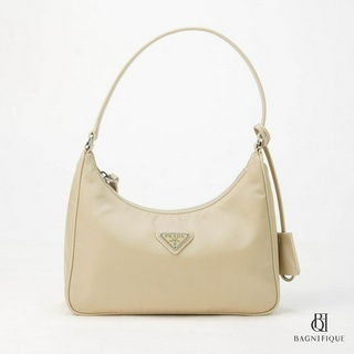 PRADA RE-EDITION 2005 MINI BEIGE NYLON SHW