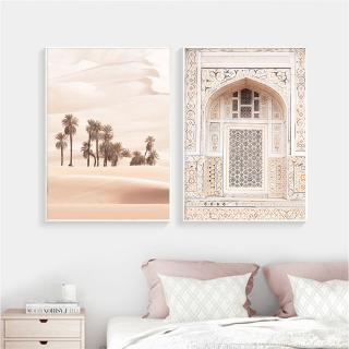 Desert Vintage Window Landscape Wall Art Pictures Canvas Painting Gallery Posters and Prints Interior for Living Room