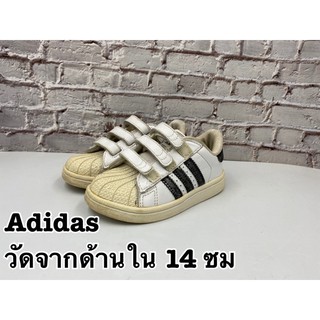 รองเท้าผ้าใบเด็กมือสอง Adidas วัดจากด้านใน 14 ซม.