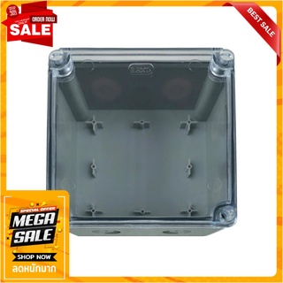 กล่องพลาสติกกันน้ำ ฝาใส ELEKTRA 6x6 นิ้ว สีเทา กล่องพักสายไฟ WATERPROOF JUNCTION BOX WITH CLEAR LID ELEKTRA 6X6” GRAY