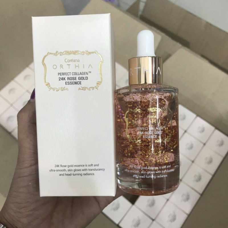 Coreana ORTHIA Perfect Collagen 24K Rose Gold Essence 50ml.