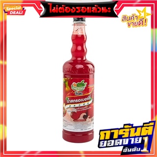 ติ่งฟง น้ำสควอช สตรอว์เบอร์รี 760 มิลลิลิตร Ding Fong Strawberry Squash 760 ml