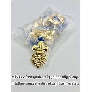 (1โหล)เข็มติดหน้าอกลูกเสือ เข็มติดหมวกเบเล่ย์(ลูกเสือสามัญ,ลูกเสือสามัญรุ่นใหญ่)