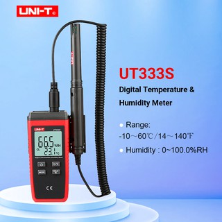 Uni-t UT333S เครื่องวัดอุณหภูมิความชื้นดิจิทัล UT363S UT383S