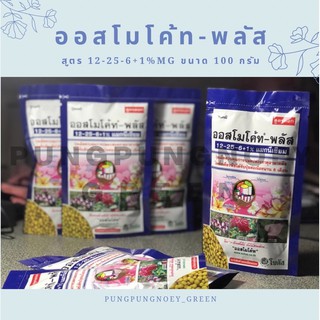 ออสโมโค้ท-พลัส (Osmocote-plus) สูตร 12-25-6+1% magnesium ปุ๋ยละลายช้า สูตร 6 เดือน