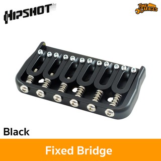 Hipshot Fixed Bridge 6 String หย่องกีต้าร์ฟิกซ์บริดจ์ สี Black